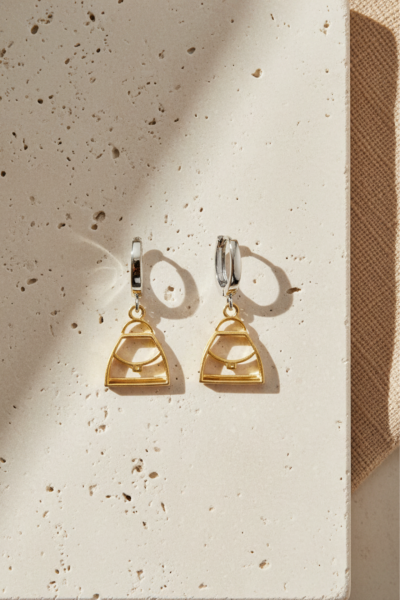 Çanta Küpe – Halka Tasarım | 925 Ayar Gümüş, Altın & Rodyum Kaplama