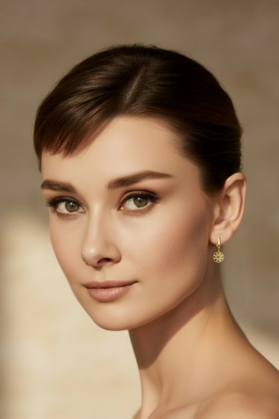 Mini Selçuklu Yıldızı Küpe – Halka Tasarım | 925 Ayar Gümüş, Altın Kaplama