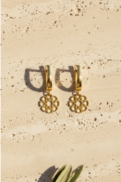 925 Ayar Gümüş Mini Selçuklu Yıldızı Küpe