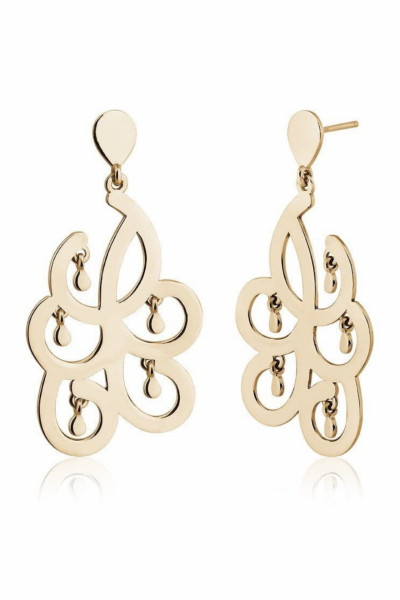 925 Ayar Gümüş Salkım Avize Küpe