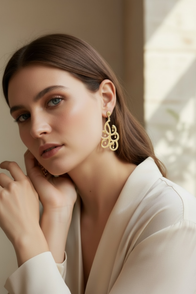 925 Ayar Gümüş Salkım Avize Küpe