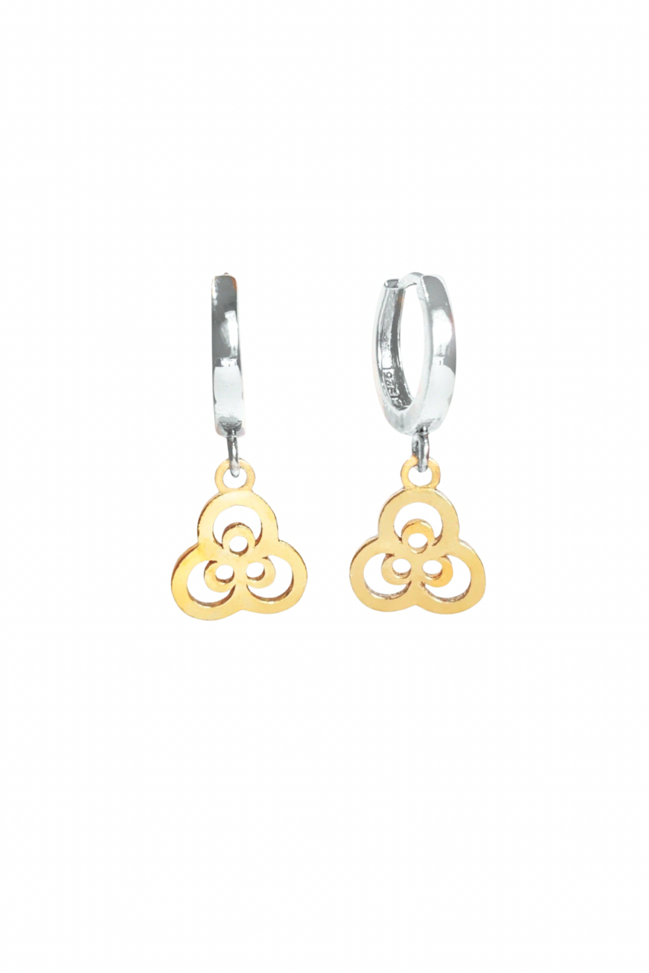 Çintemani Küpe - Halkalı Tasarım | 925 Ayar Gümüş, Mikron Altın ve Rodyum Kaplama