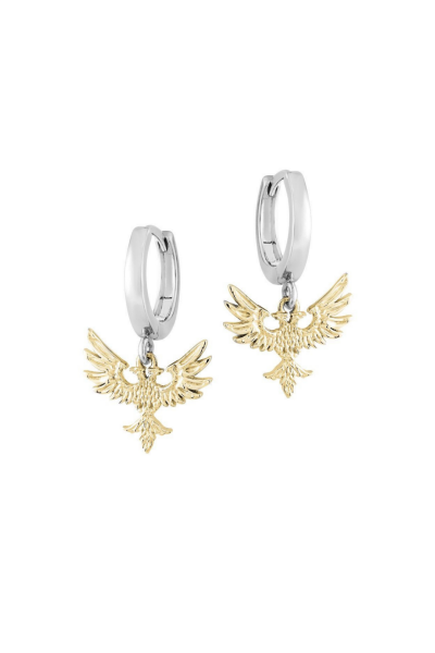 Çift Başlı Kartal Halka Küpe