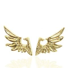 Yarım Çift Başlı Kartal Küpe