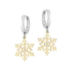 Kar Tanesi Halka Küpe