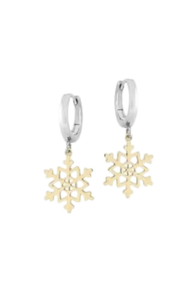 Kar Tanesi Halka Küpe