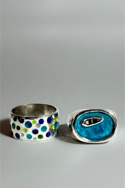 Sandal Yüzük | Mineli 925 Ayar Gümüş