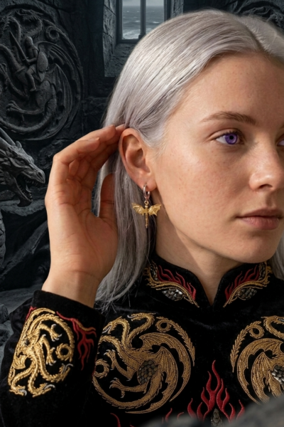 Dragon Küpe – Halkalı Tasarım | 925 Ayar Gümüş Mikron Altın ve Rodyum Kaplama