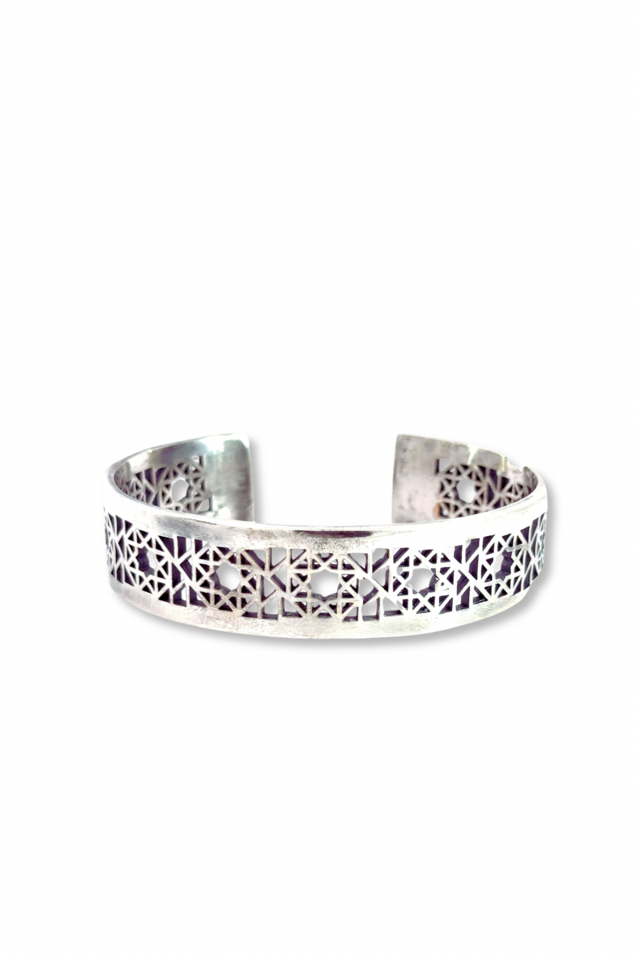 Kaddes Logo Gümüş Cuff Bilezik