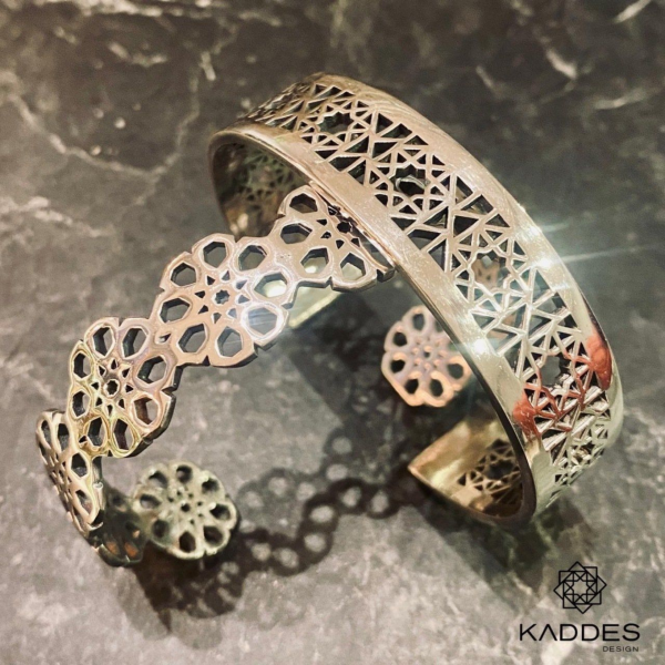 Selçuklu Yıldızı Gümüş Cuff Bileklik