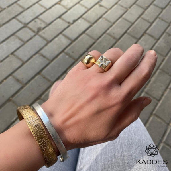 Kaddes Logo Cuff Bileklik - Bronz