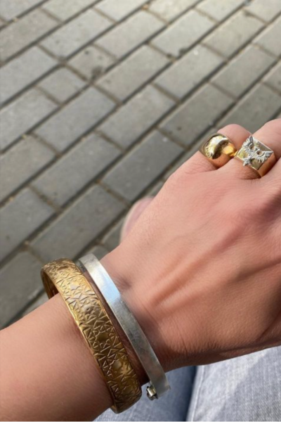 Kaddes Logo Cuff Bileklik – Bronz