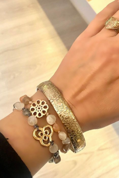 Kaddes Logo Cuff Bileklik – Bronz