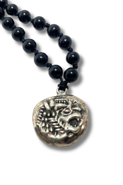 Sikke Kolye – Antik Lidya Sikkesi Reprodüksiyonu | Oniks Taşlı Bronz El Yapımı