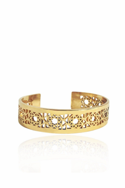 Kaddes Logo Bronz Cuff Bilezik