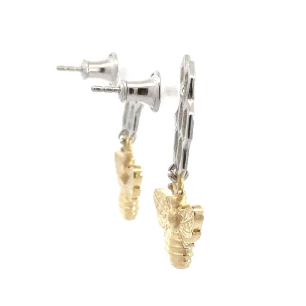 Arı Petek Sallantılı Küpe