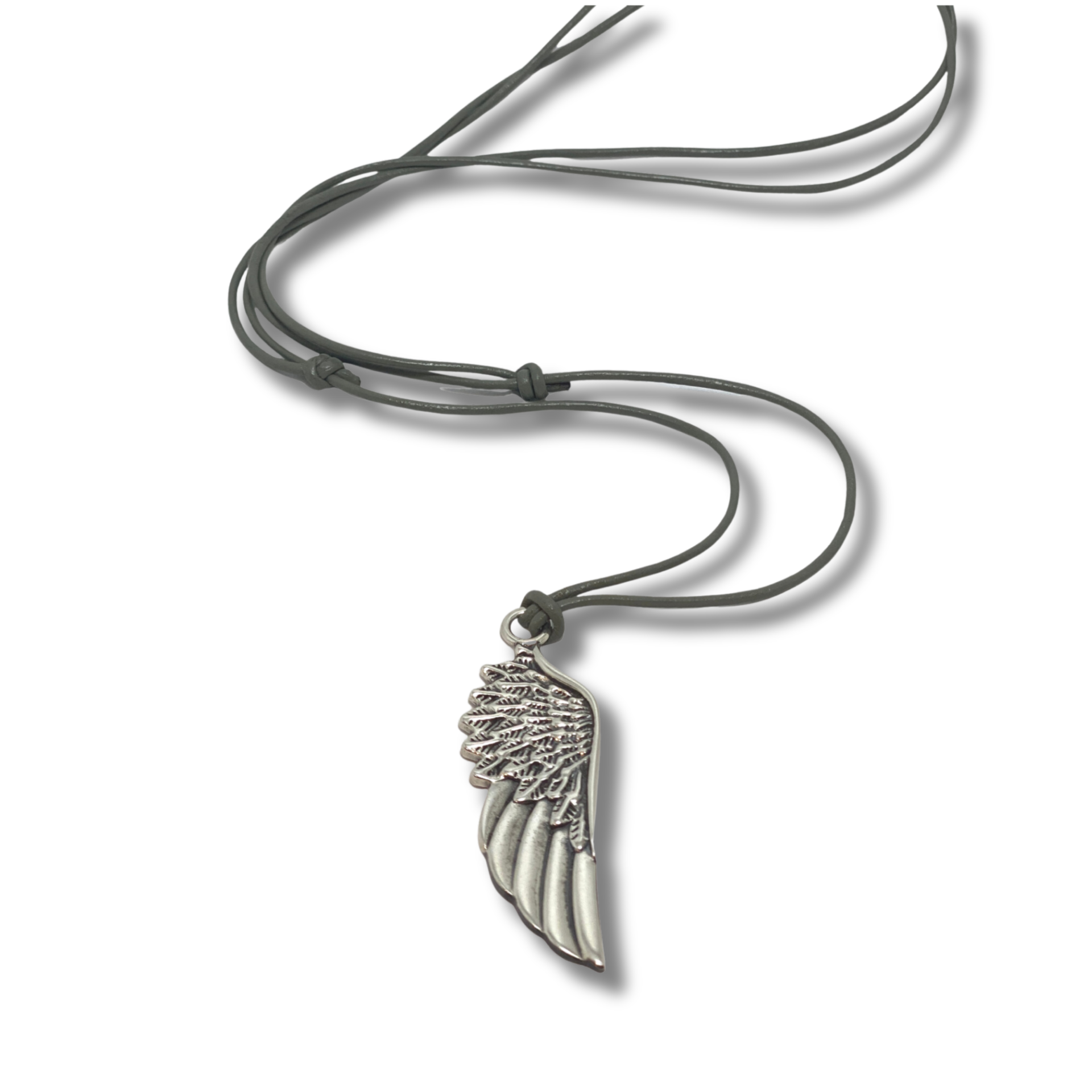 Kanat Kolye - Deri İpli