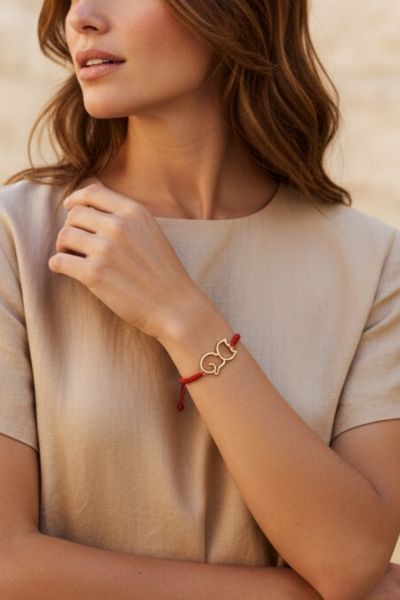 Paco Kedi Bileklik - Bronz