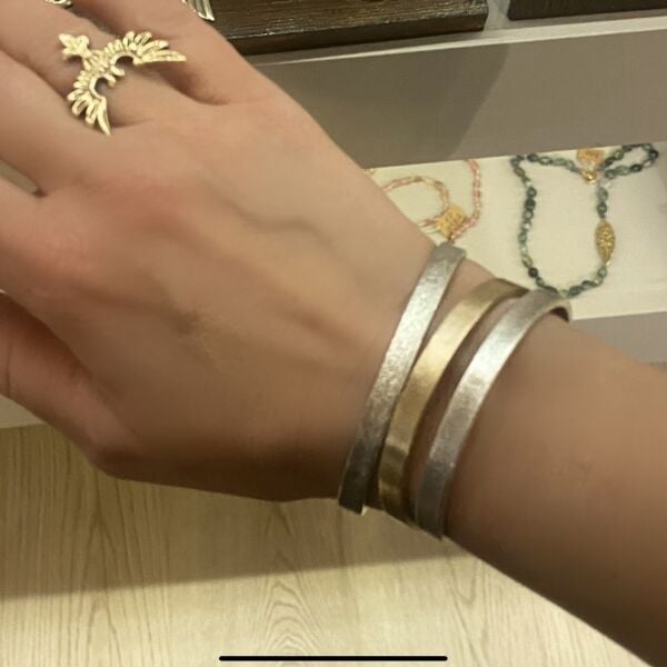 Bronz Manşet Bileklik- Küçük Boy
