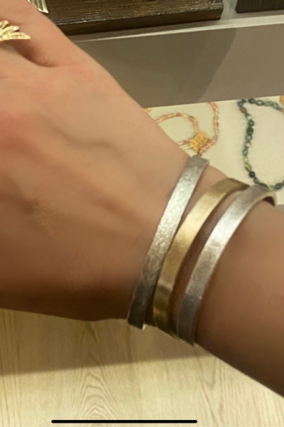 Gümüş Manşet Bileklik- Küçük Boy