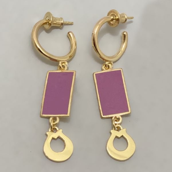 Mineli Lale Halka Küpe