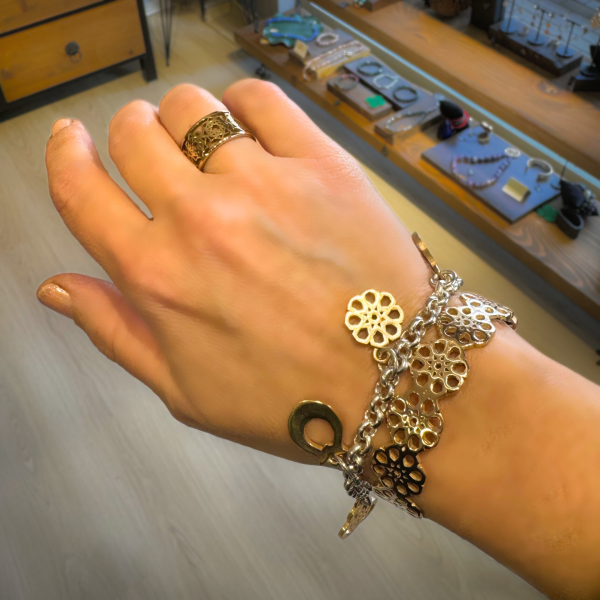 Selçuklu Yıldızı, Lale ve Çintemanili Charm Bileklik Charm Bileklik