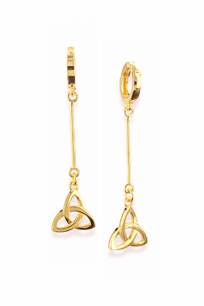 Triquetra Küpe – Halka Formlu Çubuk Detaylı