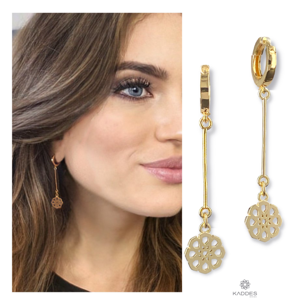 Selçuklu Yıldızı Çubuklu Halka Küpe