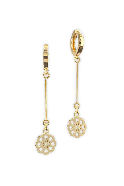 Selçuklu Yıldızı Çubuklu Halka Küpe