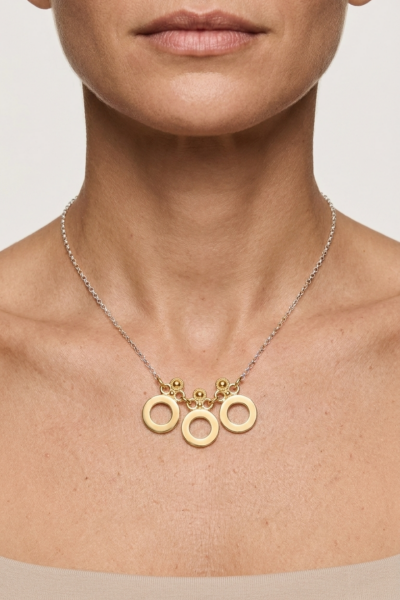 Ionia Kolye – İyon Sütun Başlık Motifli | 925 Ayar Gümüş