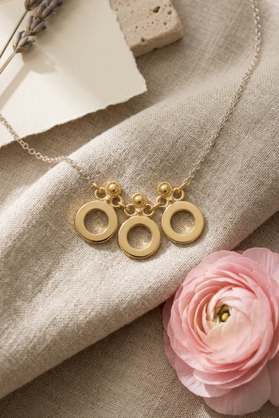 Ionia Kolye – İyon Sütun Başlık Motifli | 925 Ayar Gümüş