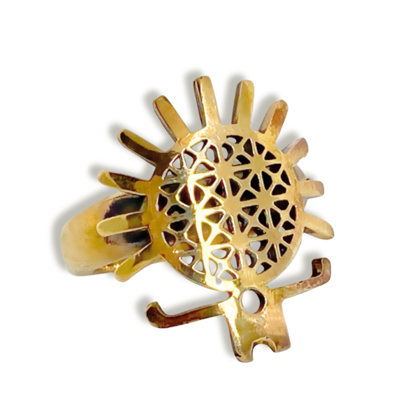 Hitit Güneşi Yüzük - Bronz 14 size / 54 mm