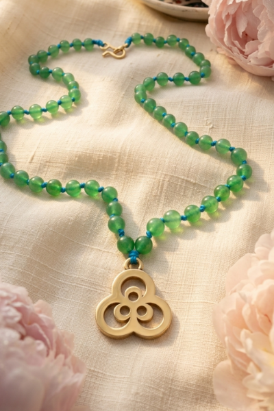 Çintemani Kolye - Bronz | Aventürin Doğal Taşlı