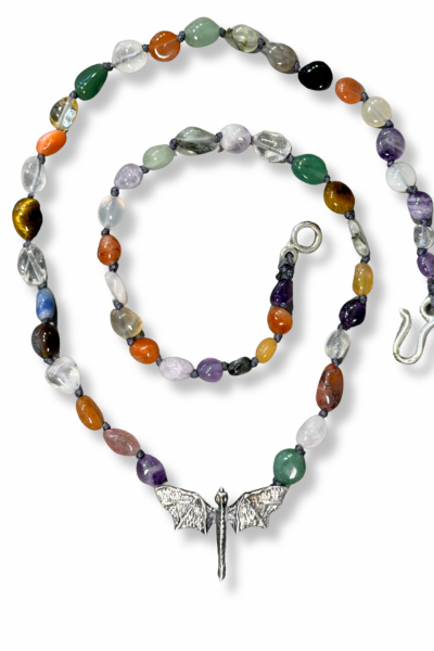 Dragon Kolye – 925 Ayar Gümüş | Doğal Taşlı