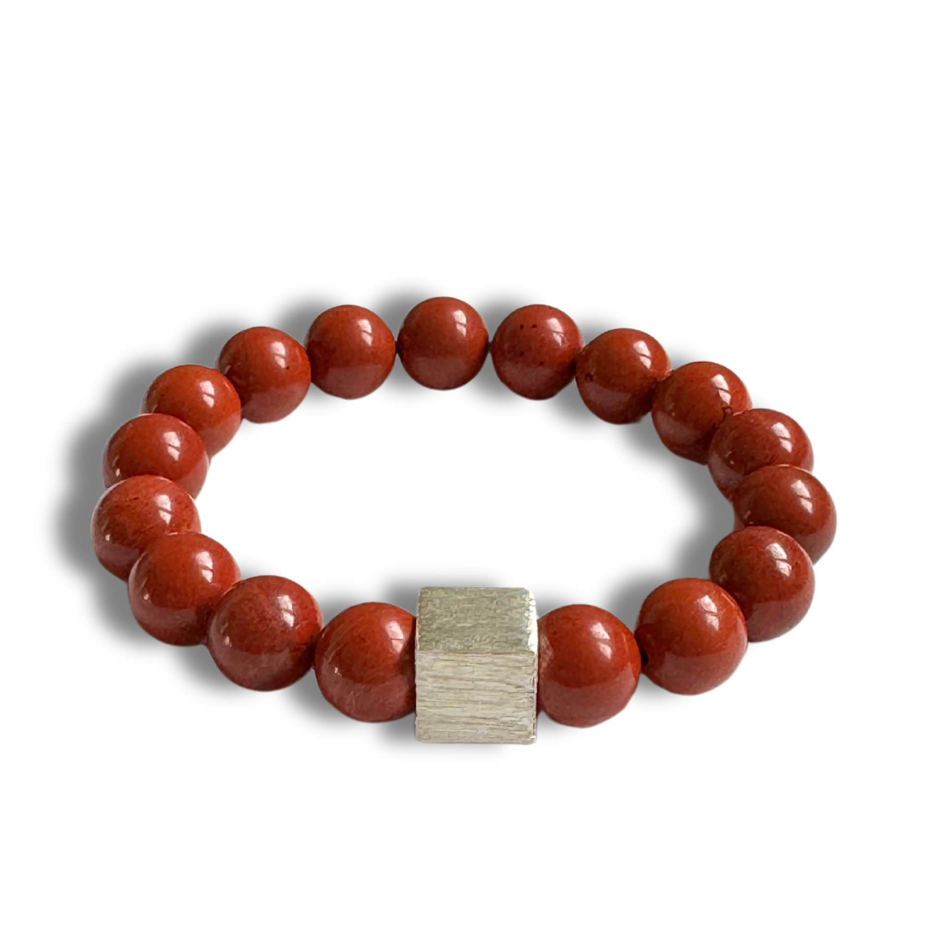 Kırmızı Jasper Taşlı Bileklik