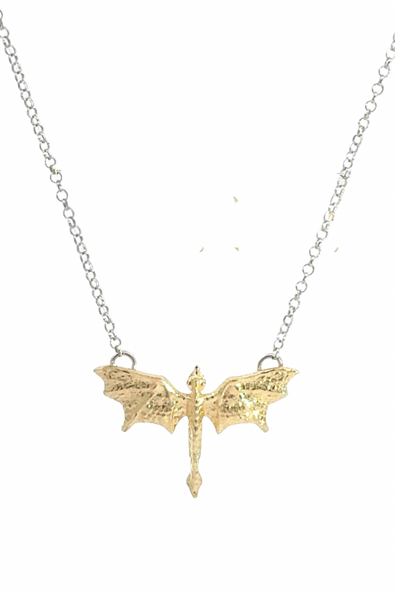 Dragon Kolye – 925 Ayar Gümüş Mikron Altın ve Rodyum Kaplama | El Yapımı Efsanevi Tasarım