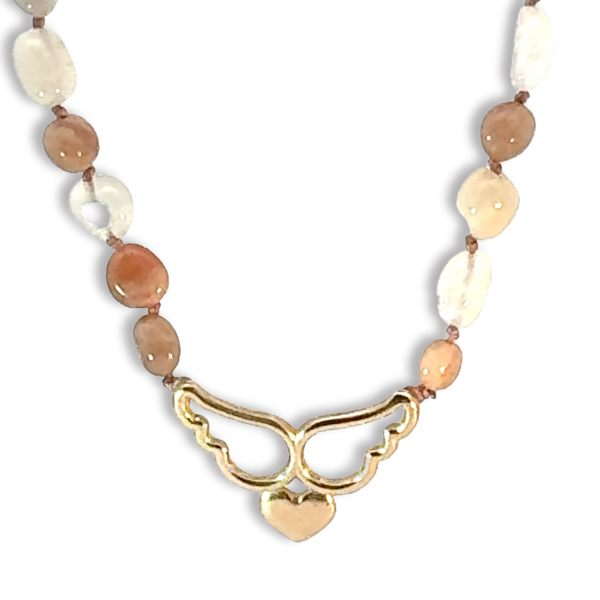 Bronz Melek Kalbi Kolye