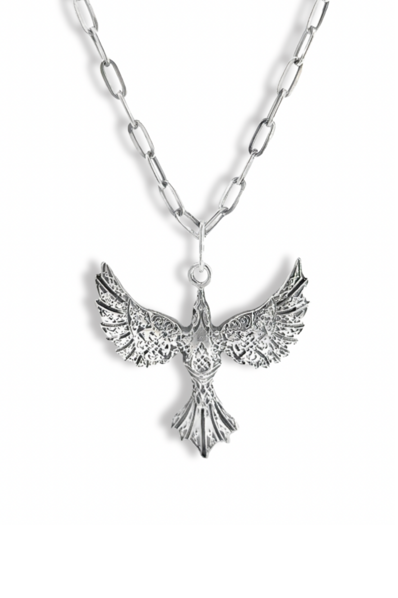 Anka Kuşu Kolye – Yeniden Doğuş ve Güç | 925 Ayar Gümüş