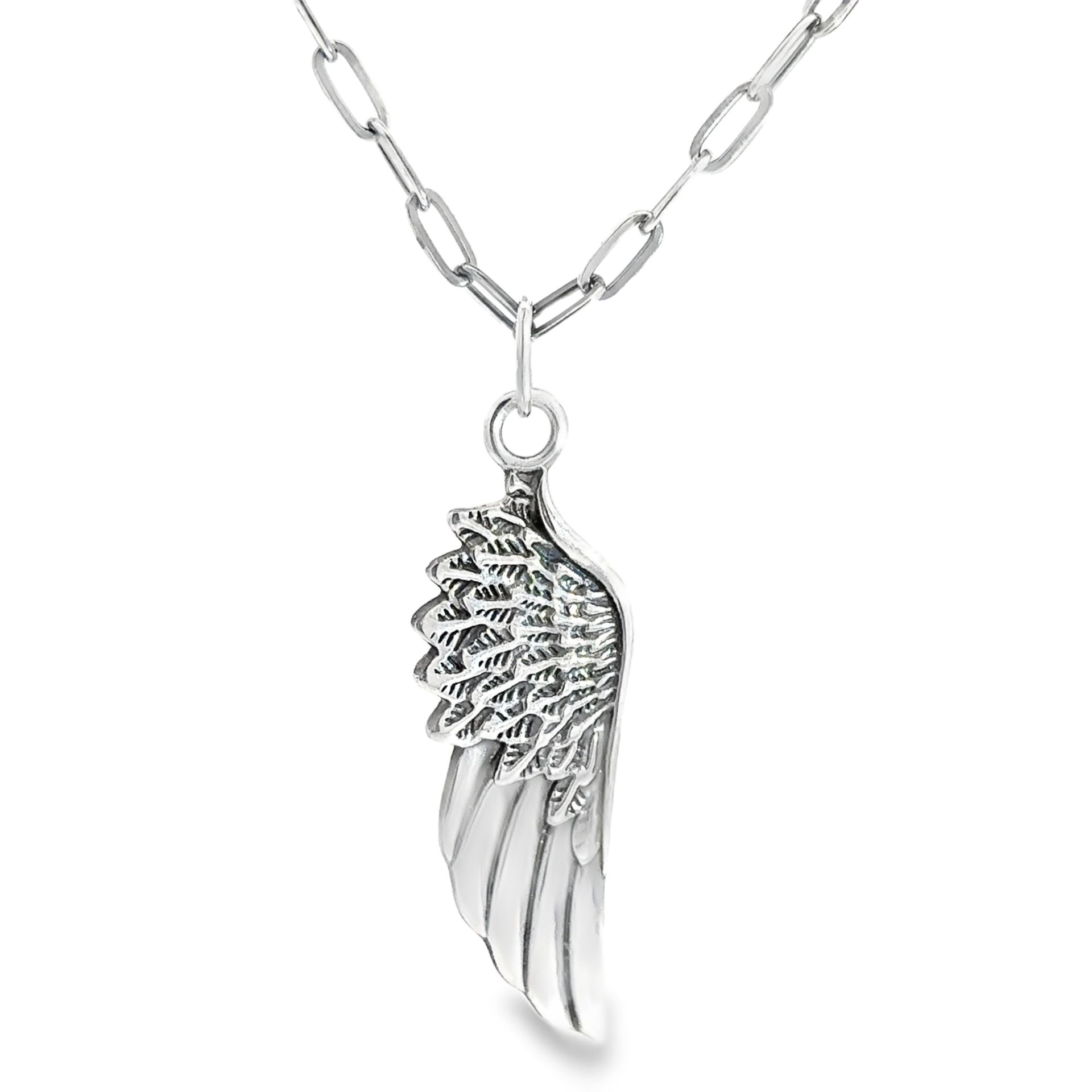 Gümüş Zincirli Kanat Kolye