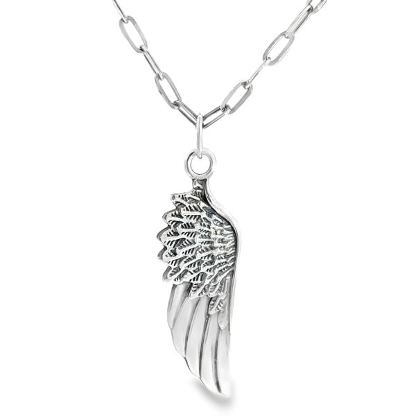 Gümüş Zincirli Kanat Kolye