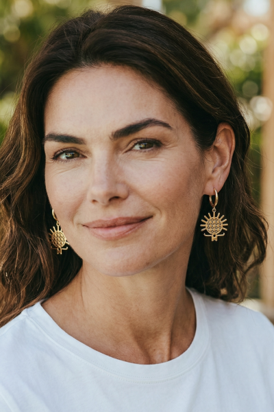 Hitit Güneşi Küpe – halkalı Tasasrım | Bronz