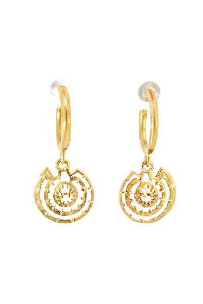 Göbeklitepe Küpe | Açık Halkalı Tasarım | Bronz