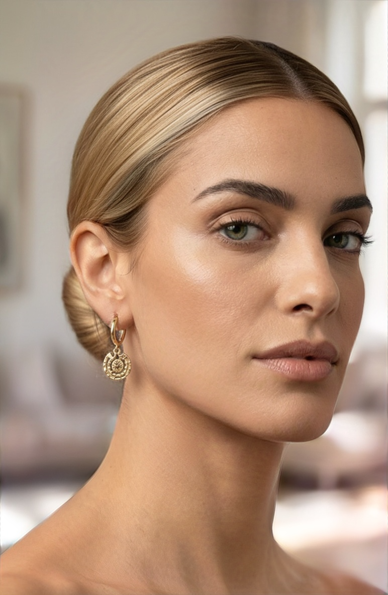 Göbeklitepe Küpe | Açık Halkalı Tasarım | Bronz